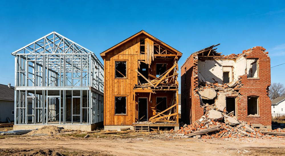 Three building types earthquake resistance comparison, steel frame vs wood vs masonry, why relief organizations focus on urban search and rescue