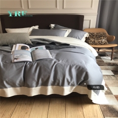 Conjuntos de cama cinza e branco