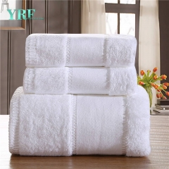 toalha de praia branca de algodão personalizada