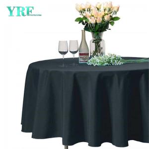 Round Dinner Table Cover Dark Grey Weddings 132 Inch