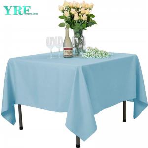Light Blue Square Table Cloth  Hotel 54x54 inch
