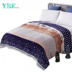 Cobertor de lã floral com estampa de retalhos