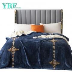 Cobertor de lã floral com estampa de design moderno