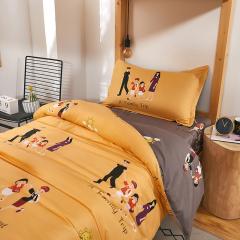 Roupa de cama branca para dormitório,