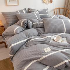 Capa de edredom listrada de 1 cm por atacado,