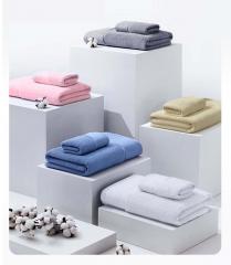 Conjunto de presente com toalha de banho de algodão com logotipo