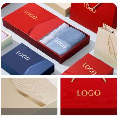 Toalha de rosto de algodão com logotipo personalizado