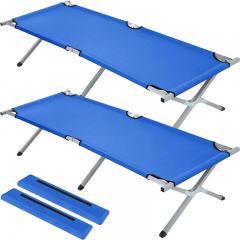 Cama dobrável para assistência a desastres civis com pernas com trava