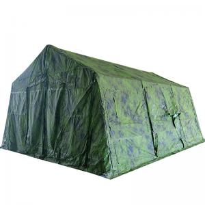 Camouflage tent for typhoon relief