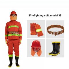 Conjunto de traje de combate a incêndio resistente a altas temperaturas 750 °C