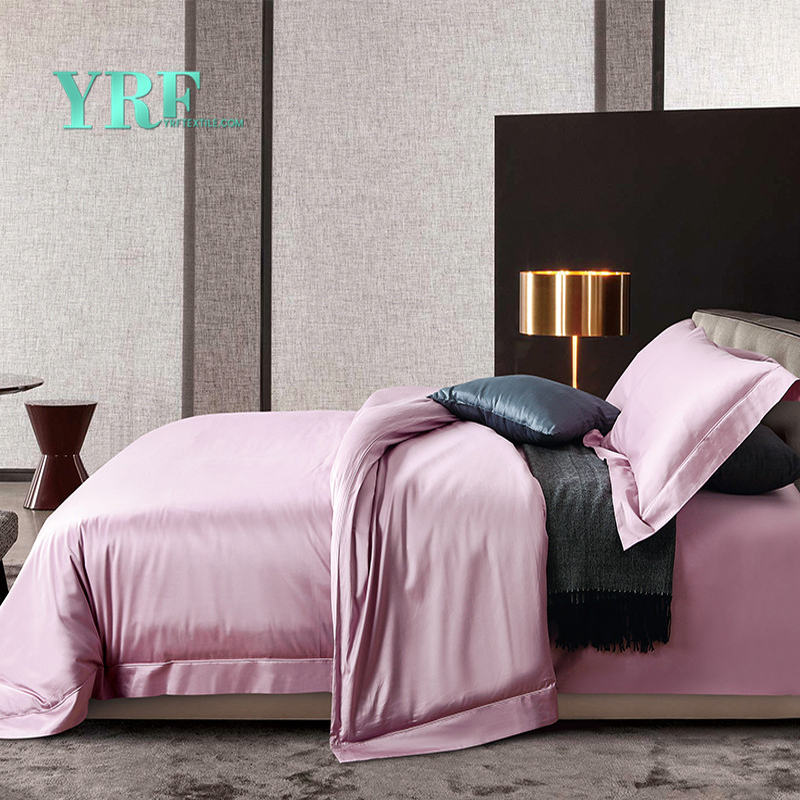 4pcs 100% algodão luxuoso motel cama de sol rosa conjuntos sq-08